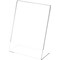 Plymor Clear Acrylic Sign Display / Literature Holder (Angled), 6" W x 8" H